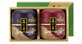 深蒸し茶ギフト2缶箱入　H-50(華)