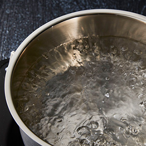 水にもこだわってください