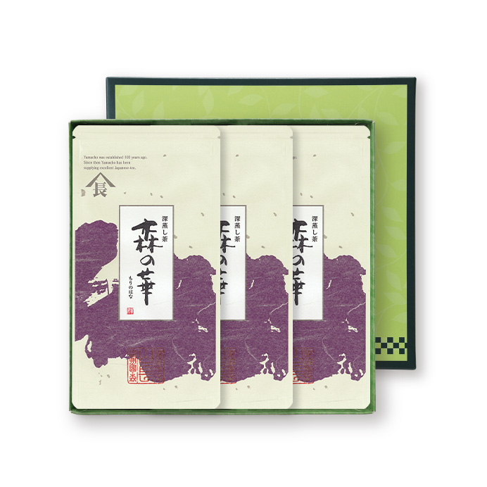 深蒸し茶3枚箱入 森の華