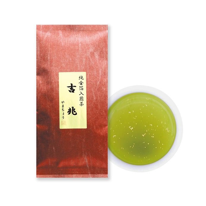 深蒸し茶　金箔入銘茶 吉兆