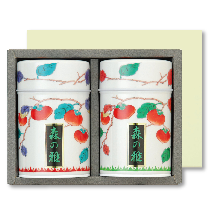 深蒸し茶2缶箱入　M2-40(雅)