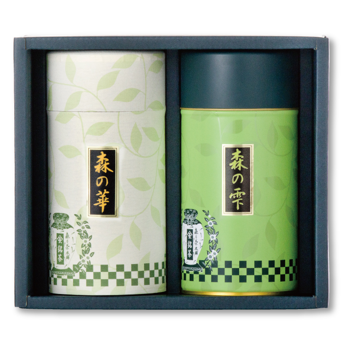 深蒸し茶2缶箱入　ヤマチョウ-50(華・雫)