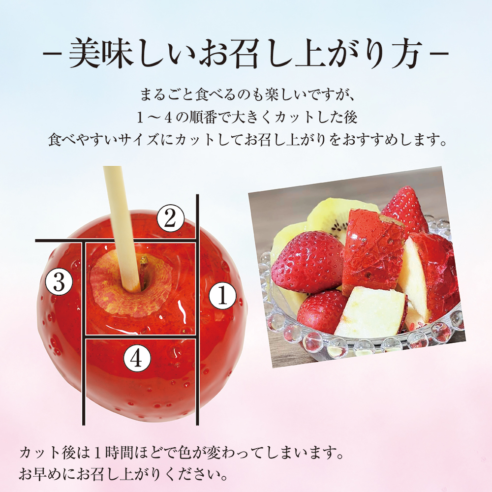 えらべる10セット 真っ赤なはちみつりんご飴