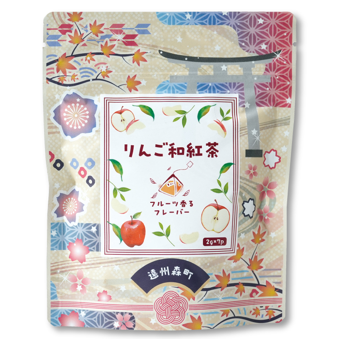 りんご和紅茶　紐付きティーバッグ
