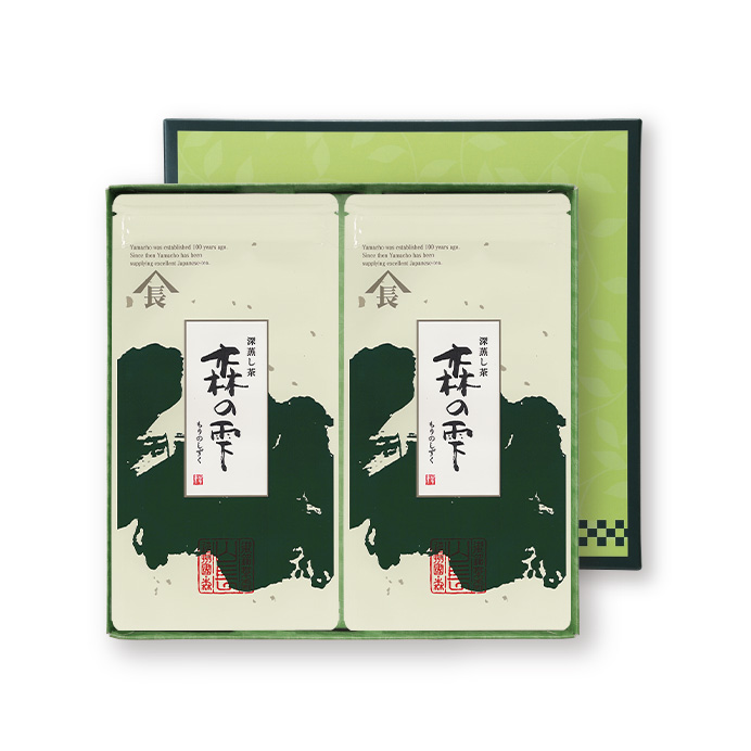 新茶限定　深蒸し茶2枚箱入　森の雫　予約受付中