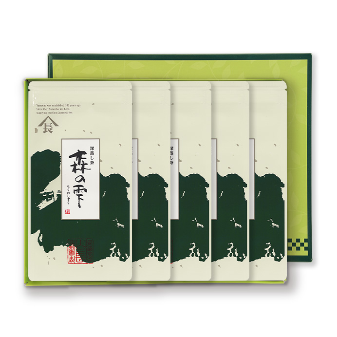 新茶限定　深蒸し茶5枚箱入　森の雫　予約受付中