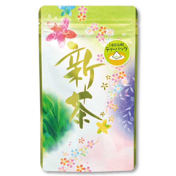 新茶限定　ひも付き　新茶ティーバッグ